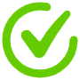 Tick Mark Green Circle free icon for commercial use