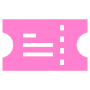 Ticket Pink free icon for commercial use