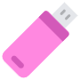 Usb Memory Stick Pink icon