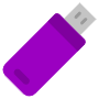 Usb Memory Stick Purple icon