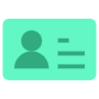 User Name Green Card free icon for commercial use