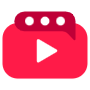 Video Comment Feedback Red free icon for commercial use