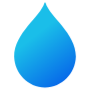 Water Drop Blue Gradient free icon for commercial use