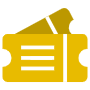 Yellow Tickets free icon for commercial use