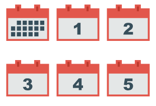 Calendar icon pack