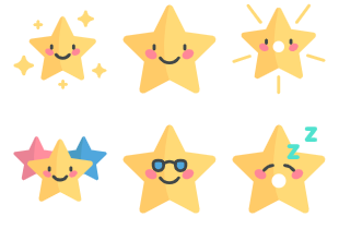 Cartoon Star Emoji icon pack