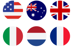 Circular Country Flags icon pack