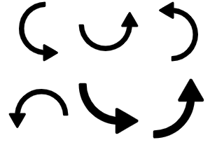 Curved Arrows icon pack