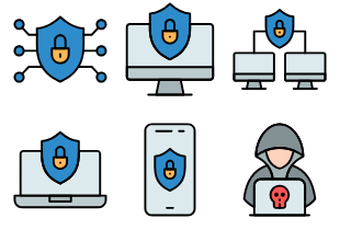 Cyber Security and Threats icon pack