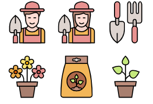 Gardening icon pack