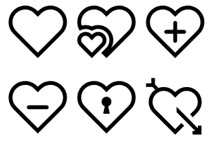 Hearts icon pack