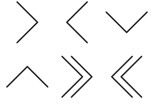 Line arrows icon pack