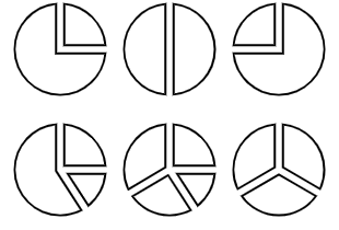 Pie Charts Outline icon pack