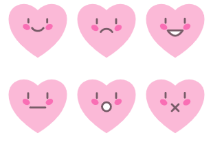 Pink Heart Emoji icon pack