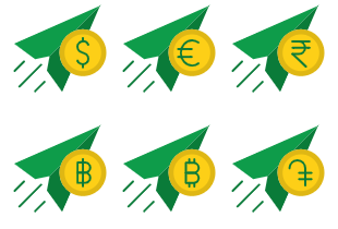 Send Money And Paper Plane icon pack