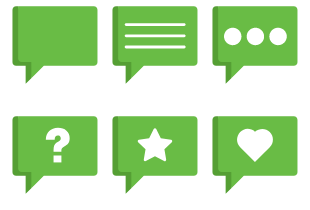 Speech Bubble icon pack